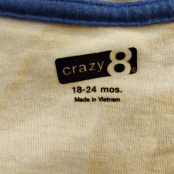 18-24m Crazy 8 Skateboard Robot Double Sleeve Toddler Long Sleeve Tee Shirt - Picture 4 of 7